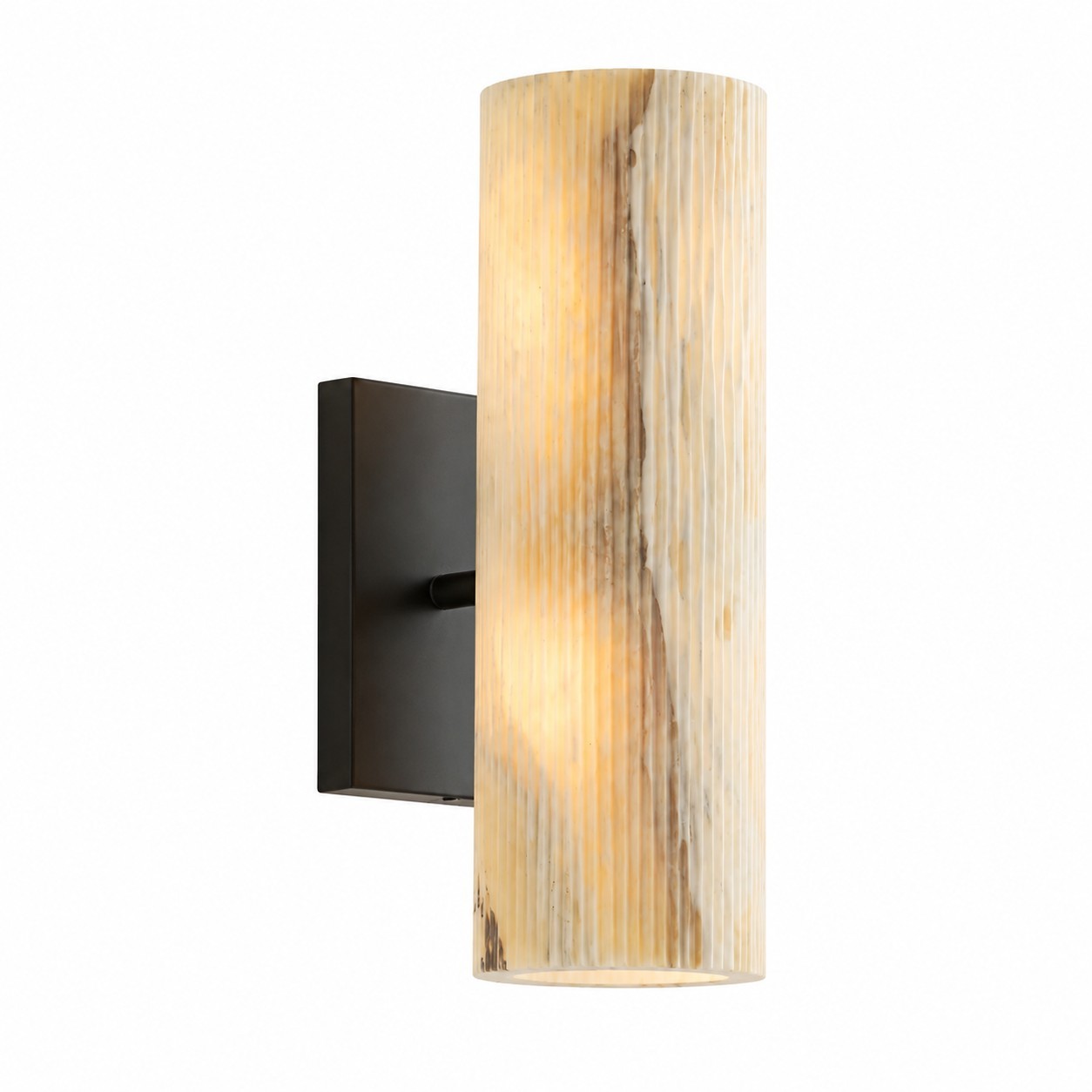 Yorix Modern Vertical Cylinder Tube Metal Finish Wall Light