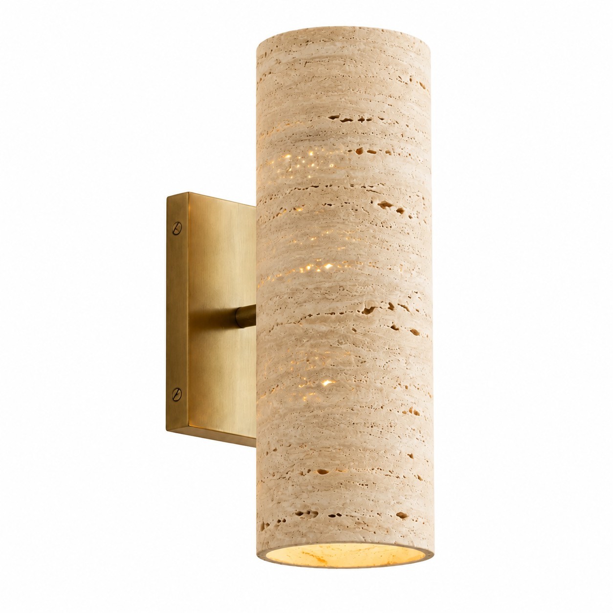 Yorix Modern Vertical Cylinder Tube Metal Finish Wall Light