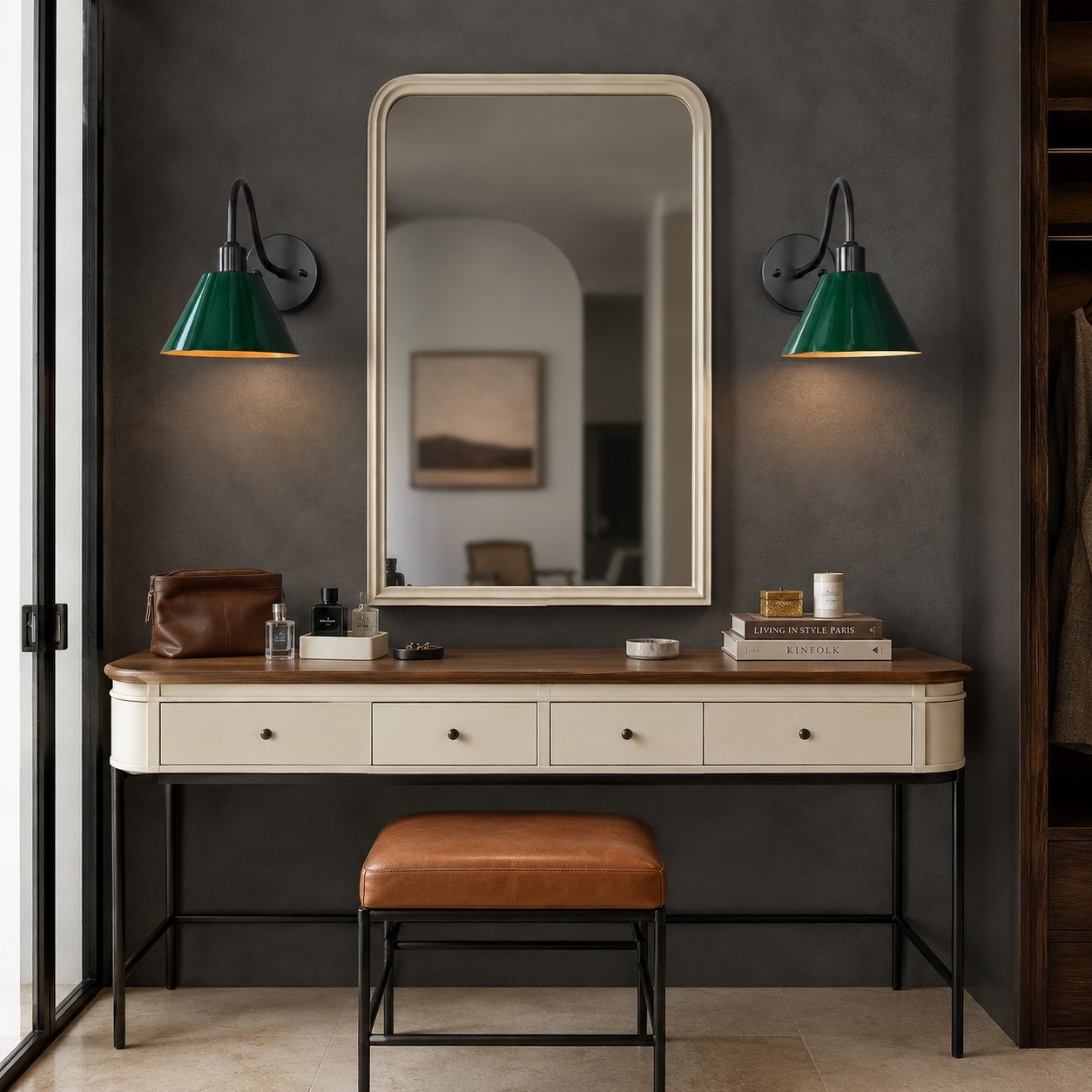 Ferm Minimalist Industrial Tapered Sconce