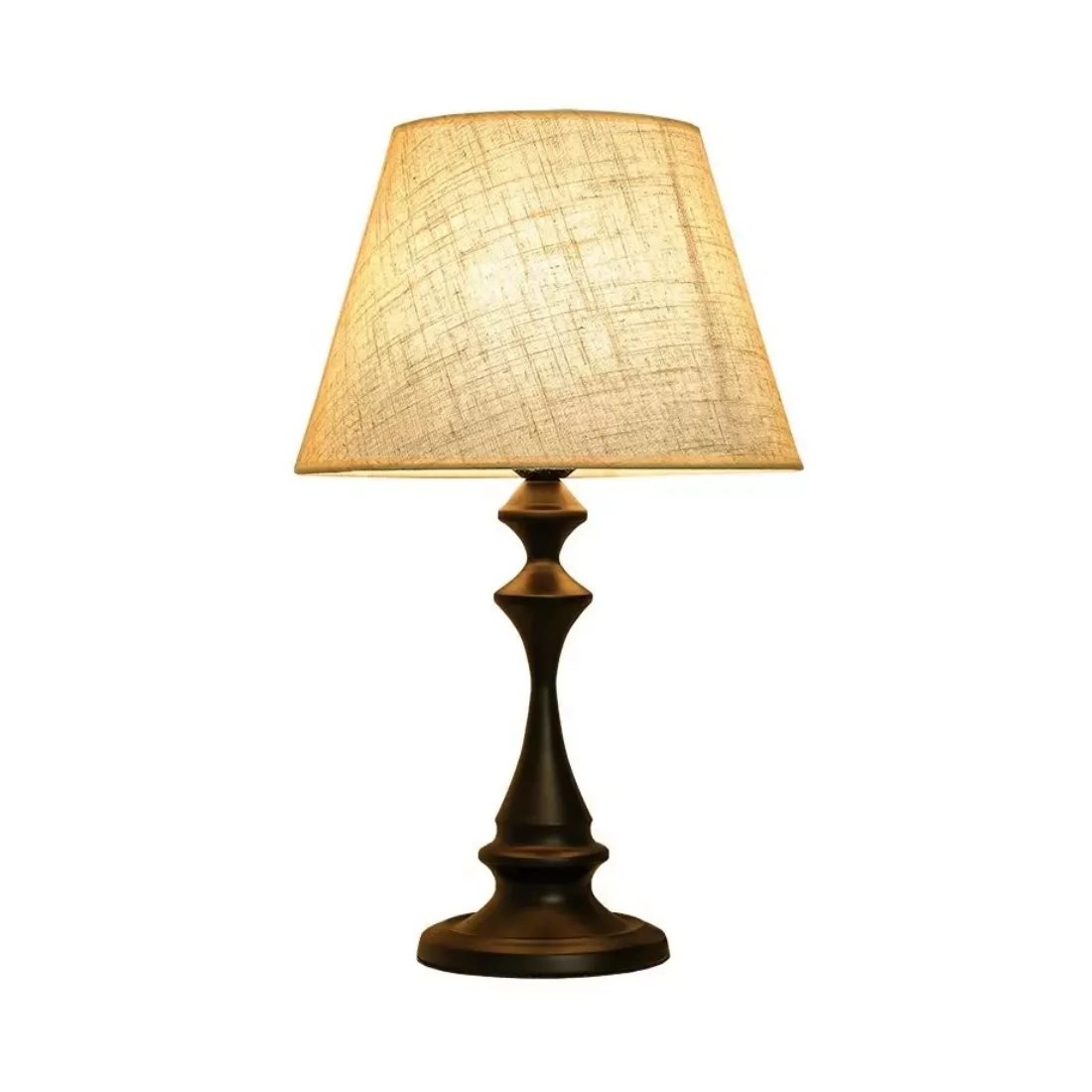 Issac Classic Linen Empire Iron Body Table Lamp