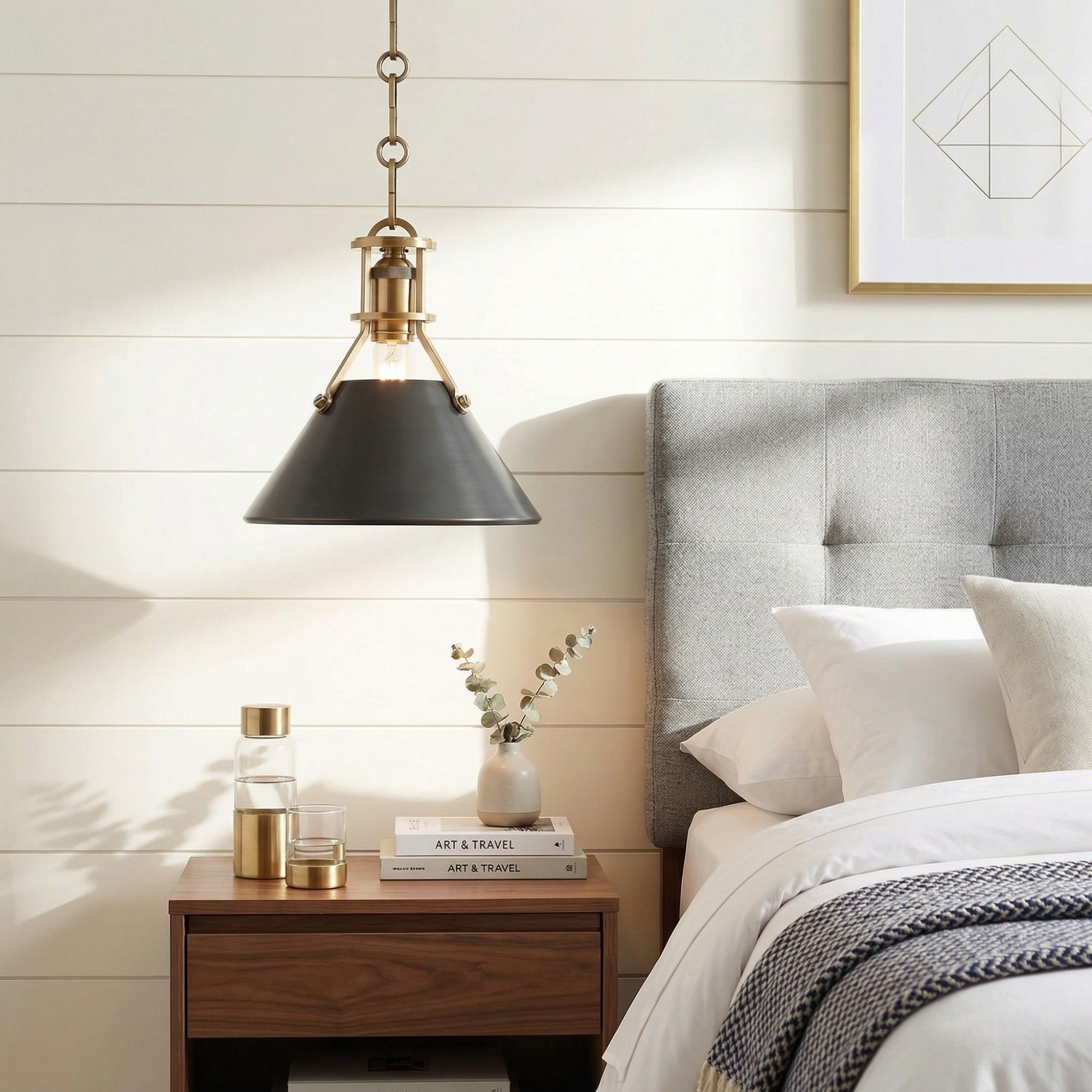 Retro Metal Cone Pendant Light
