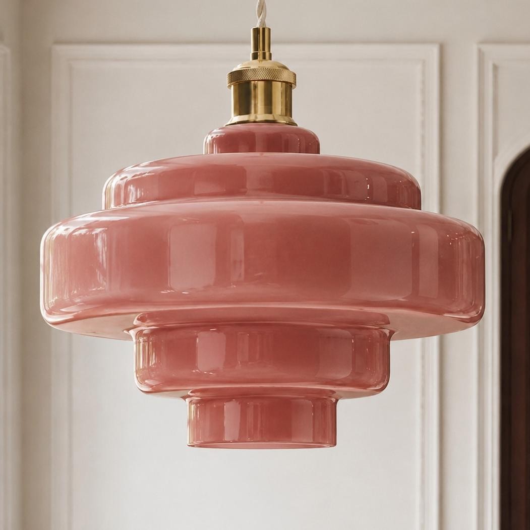 Yves Vintage Tiered Glass Pendant Light