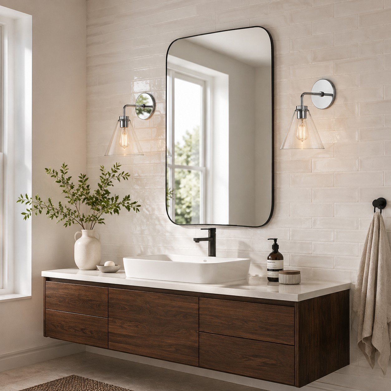 Kaelen Retro Cooper Cone Sconce Light