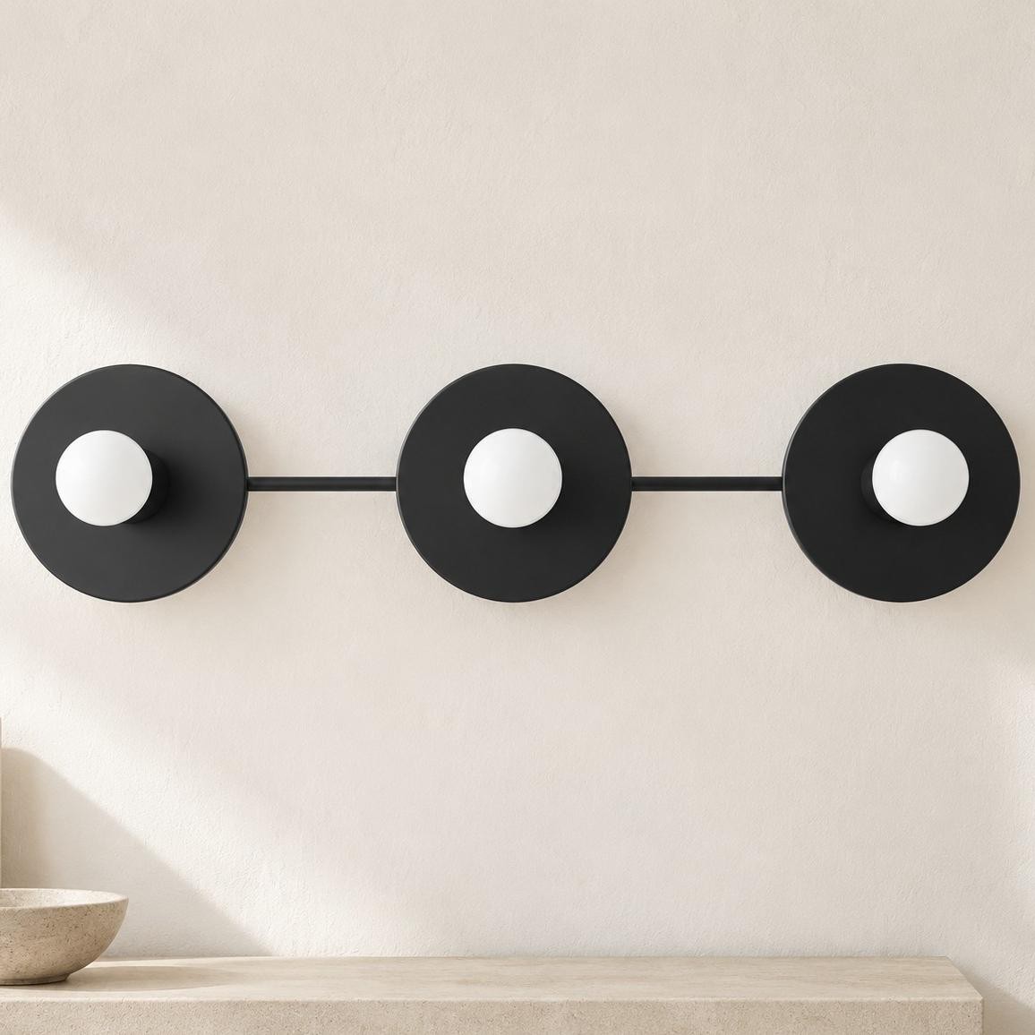 Marnie Nordic Colorful 3 Light Vanity Wall Light
