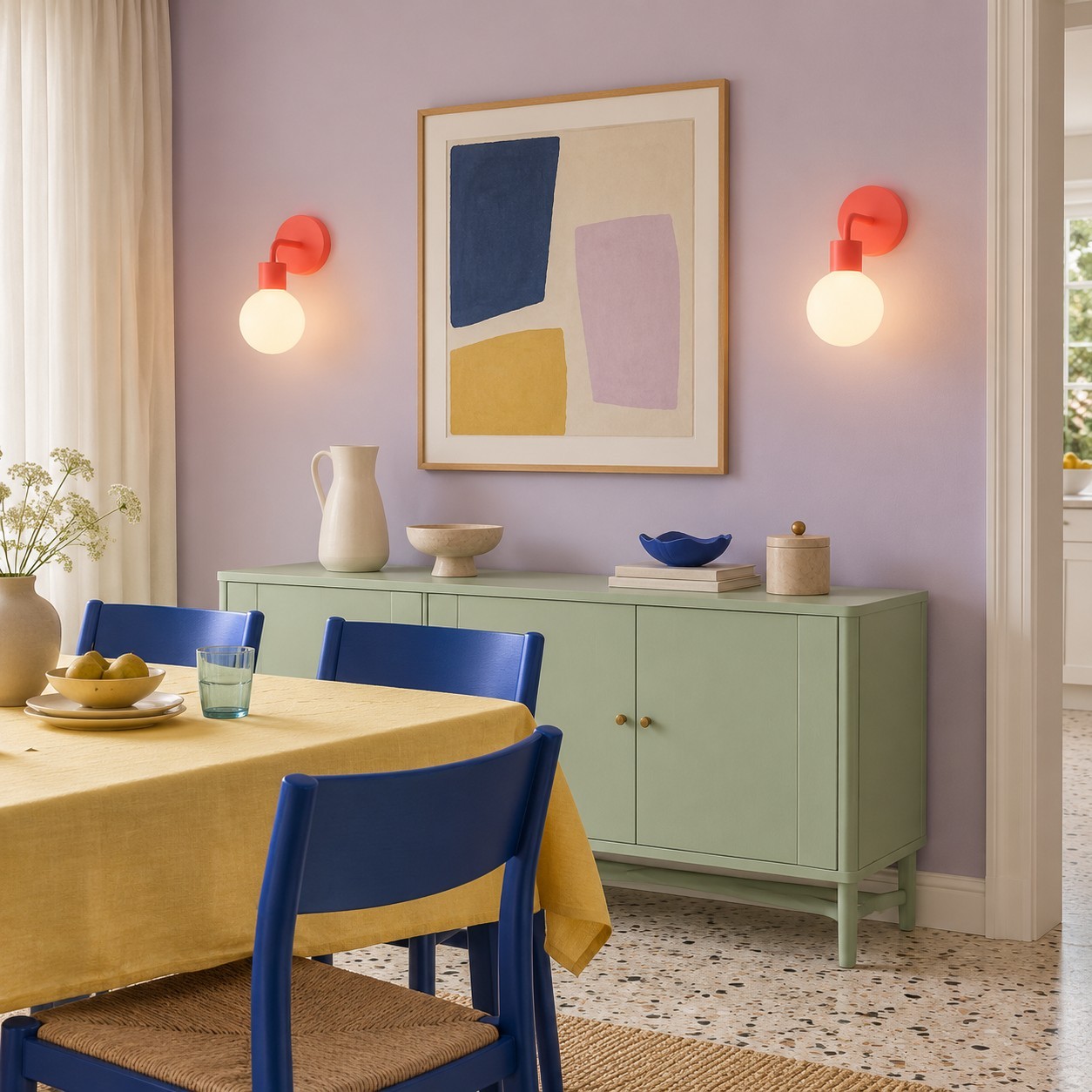 Tessa Modern Rechargeable Colorful Wall Light