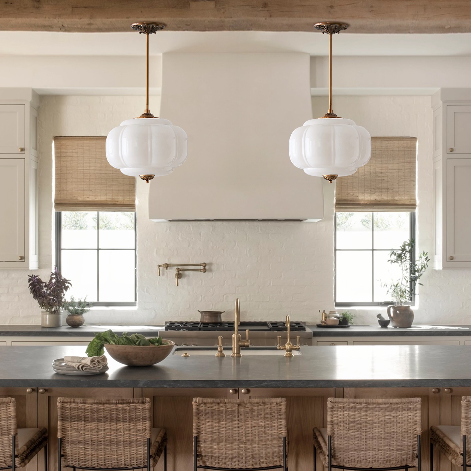 Ozita Retro Semi-Flush Mount Eloise Pendant Light