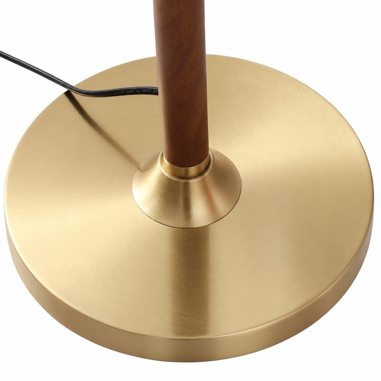 Xalon Wooden Cloth Pleated Shade Floor Lamp