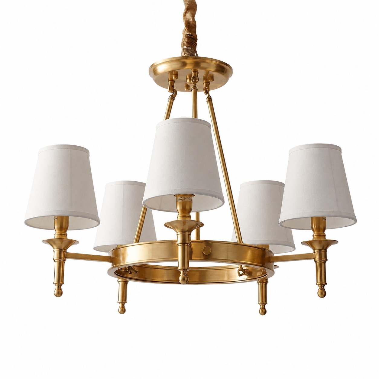 Yasmin Antique Brass Wagon Wheel Chandelier