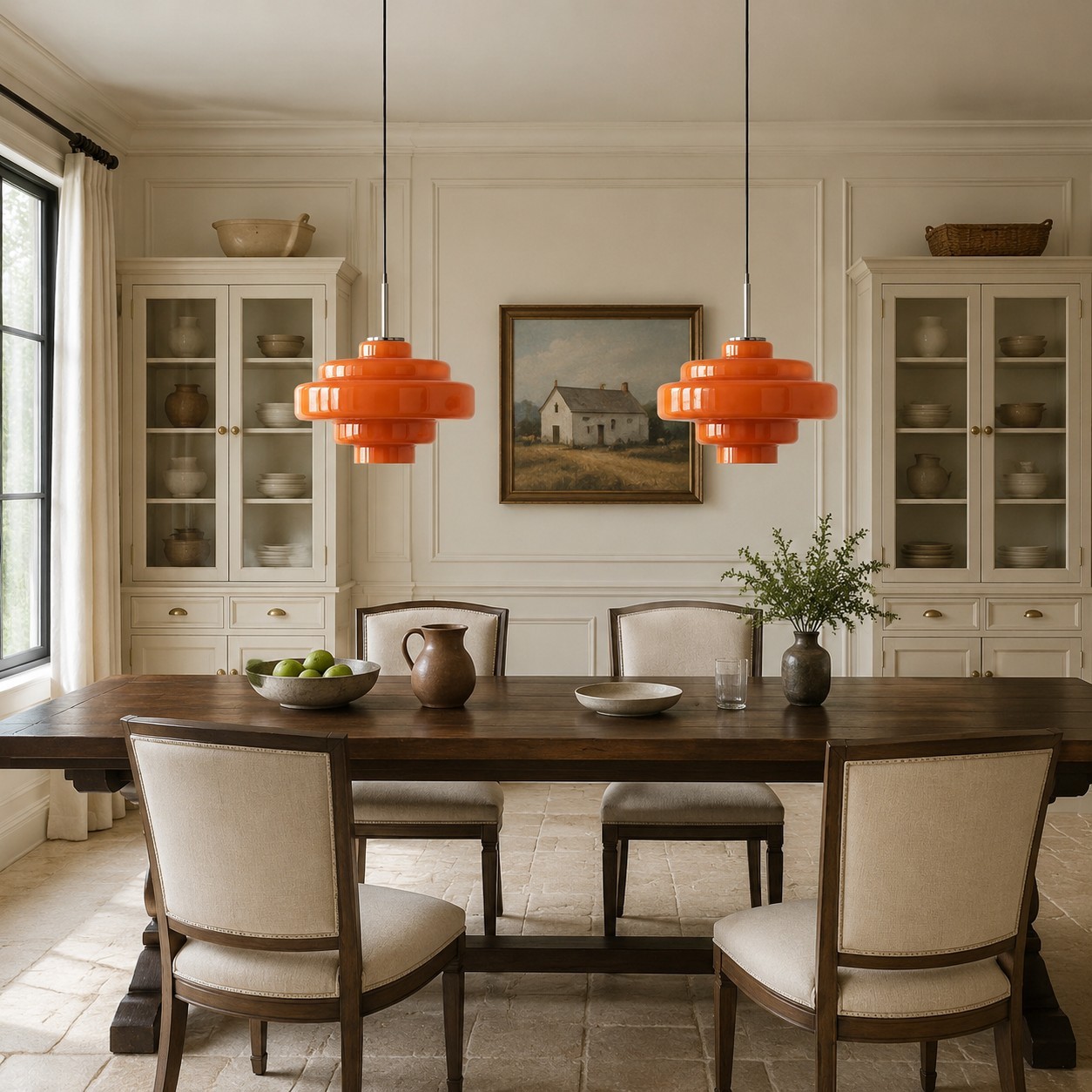 Yves Vintage Tiered Glass Pendant Light