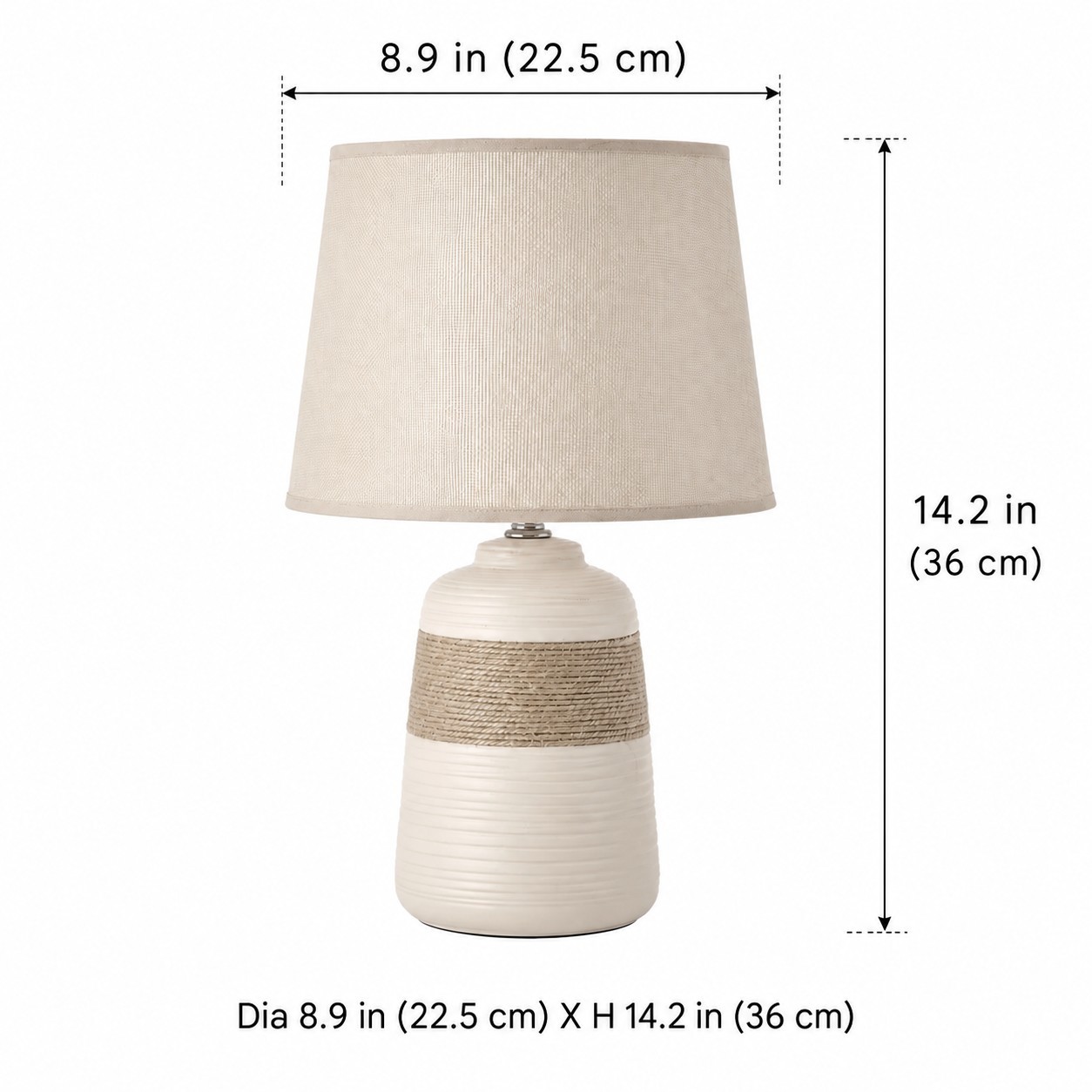 Rocco Handmade Simple Rustic Ceramic Table Lamp