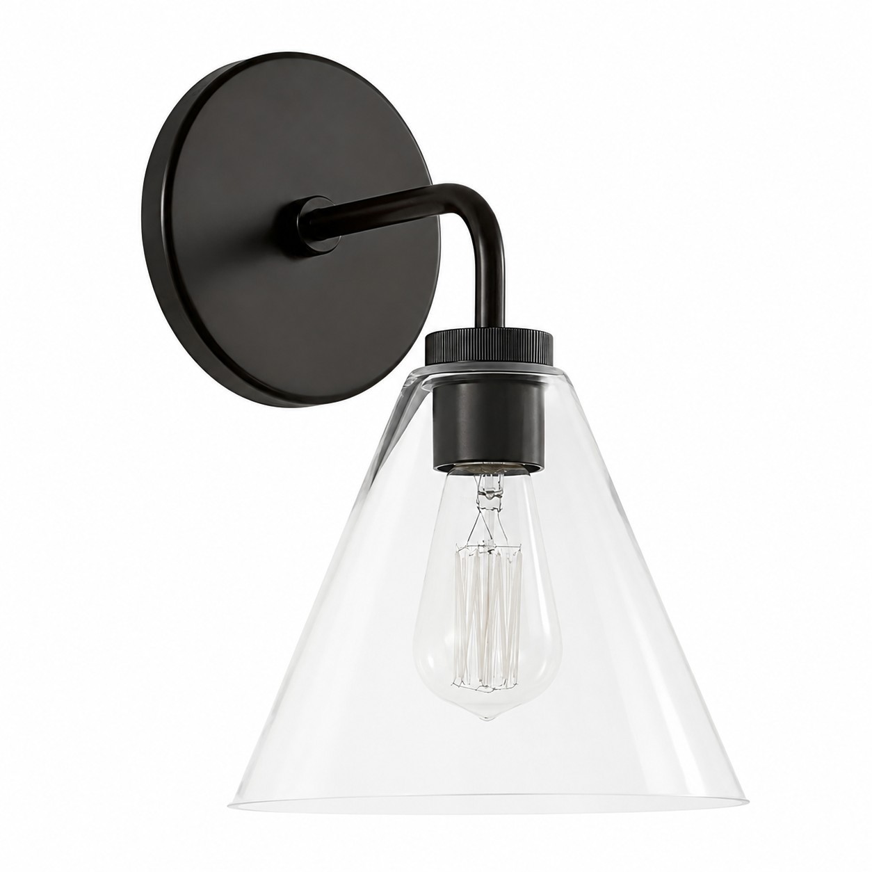 Kaelen Retro Cooper Cone Sconce Light