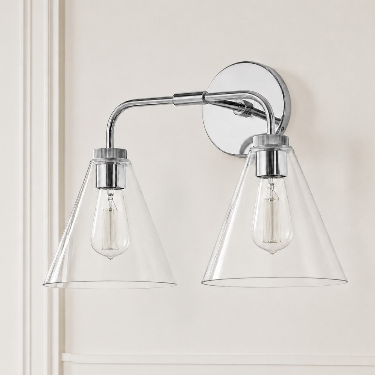 Kaelen Retro Cooper Cone Sconce Light