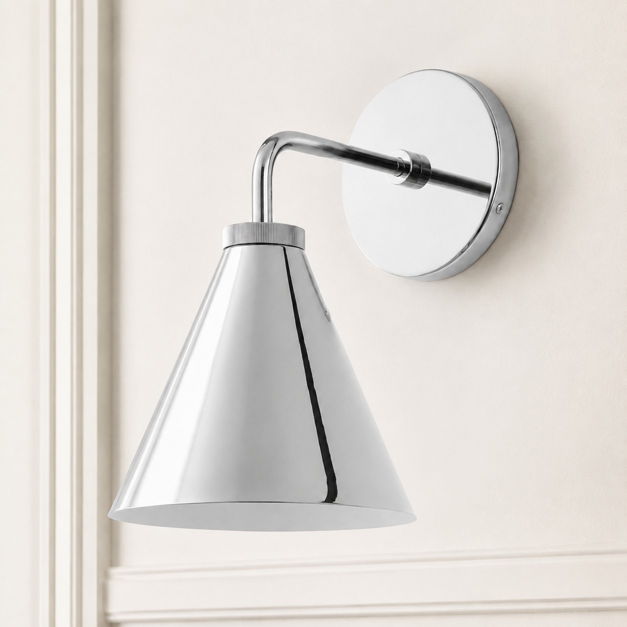 Kaelen Retro Cooper Cone Sconce Light