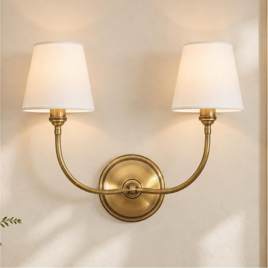 Wrynn 1/2/3 Light Fabric Shade Wall Sconce