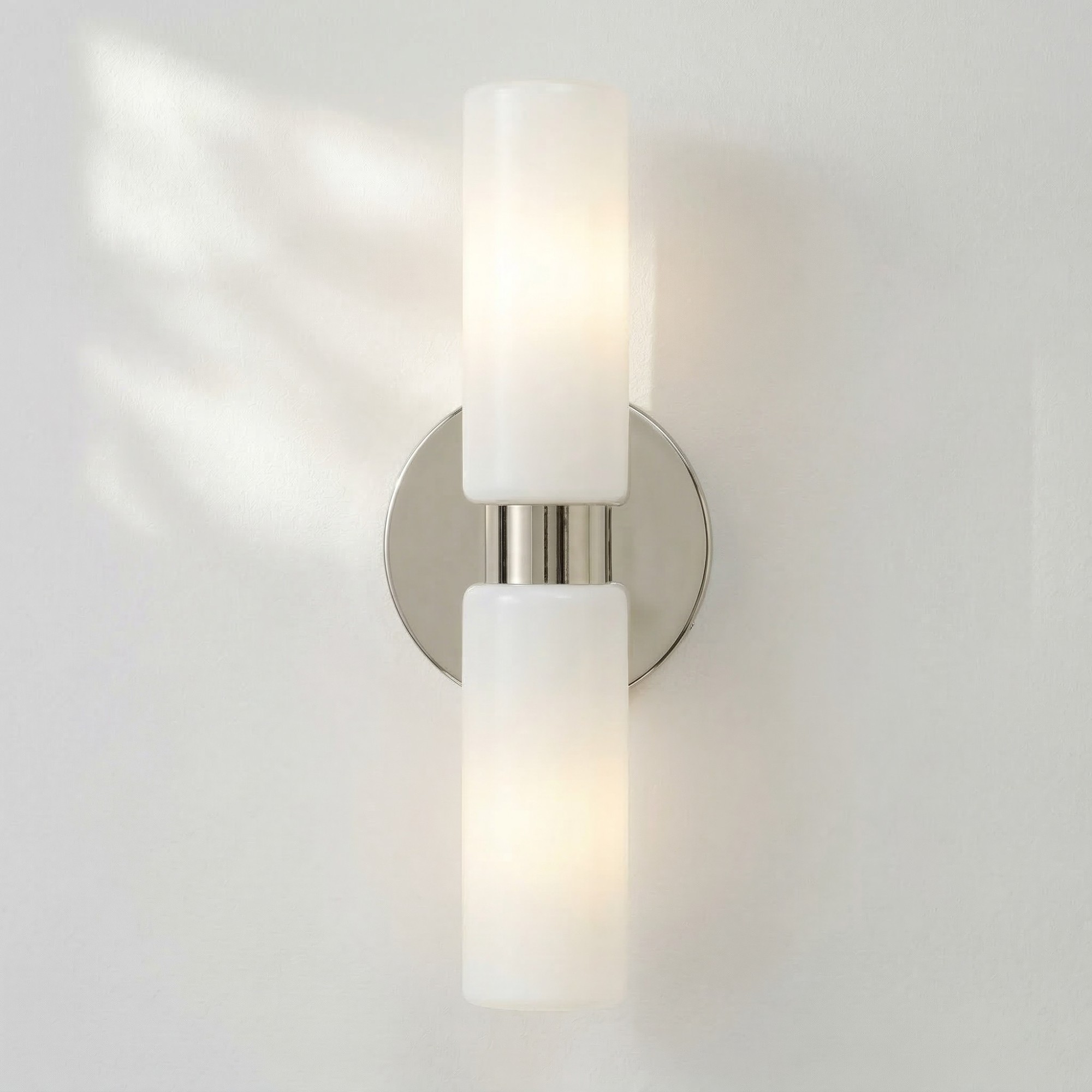 Sinclair Minimalist Glass Double Short Wall Light