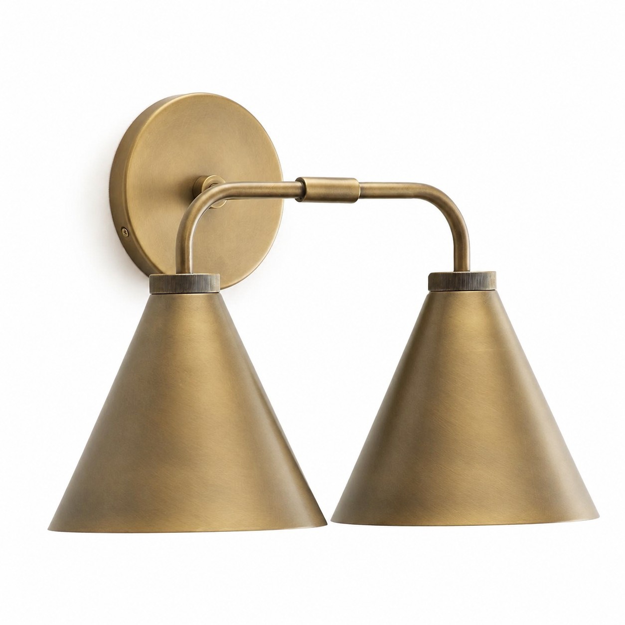 Kaelen Retro Cooper Cone Sconce Light