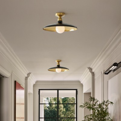 Dulcinea Farmhouse Metal Flush Mount Ceiling Light