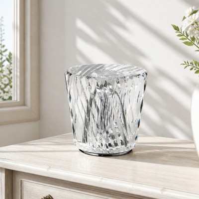 Faelith Modern Crystal Glass Faceted Table Lamp Faelith Modern Crystal Glass Faceted Table Lamp