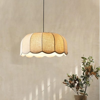 Quill Large Boho Fabric Flower Pendant Light