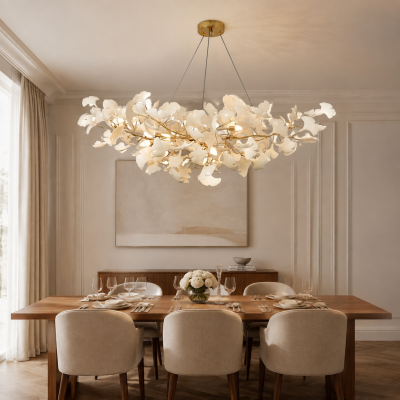 Vesper Luxurious Ginkgo Leaf Chandelier Vesper Luxurious Ginkgo Leaf Chandelier