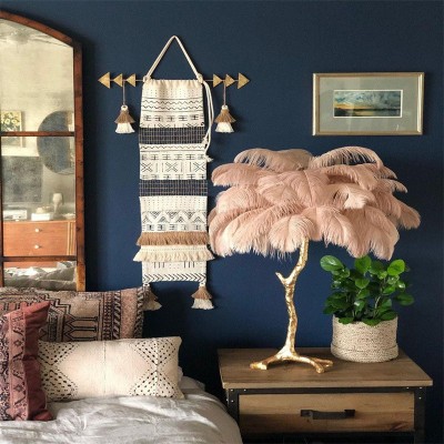 Marco Ostrich Feather Table Lamp Marco Ostrich Feather Table Lamp