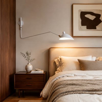 Radha Swing Arm Industrial Modern Wall Sconce Radha Swing Arm Industrial Modern Wall Sconce