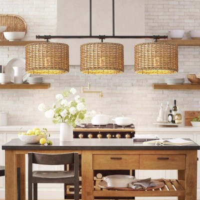 Raphael Beachy 3 Light Dimmable Drum Chandelier for Dining Room