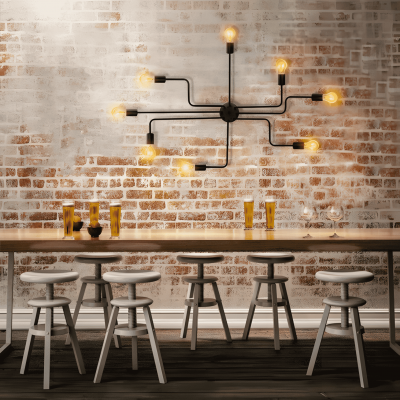 Phaedros Industrial Black Semi Flush Mount Ceiling Light Phaedros Industrial Black Semi Flush Mount Ceiling Light