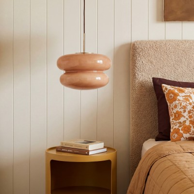 Josie Cream Bauhaus Opal Glass Pendant Light Josie Cream Bauhaus Opal Glass Pendant Light