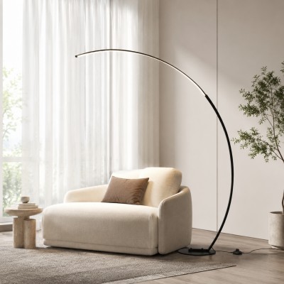 Harte Ultra Bright Dimmable Arc LED Floor Lamp Harte Ultra Bright Dimmable Arc LED Floor Lamp
