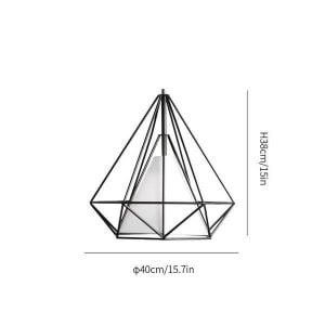 Diamond Cage Metal Pendant