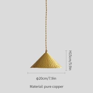 Hammered Copper Pendant Light