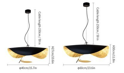 Lederam Manta Pendant / Ceiling light