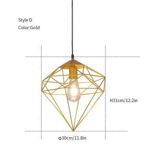Diamond hanging light