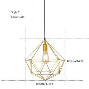 Diamond hanging light