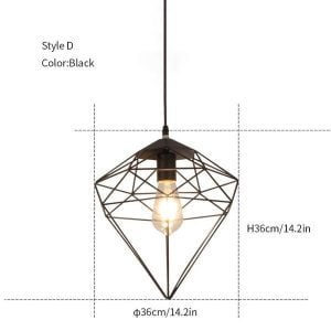 Diamond hanging light
