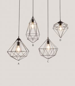 Diamond hanging light