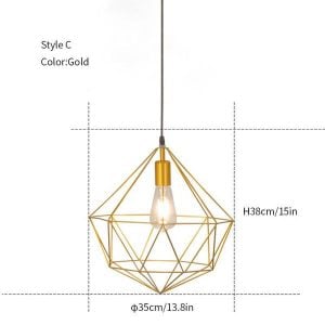 Diamond hanging light