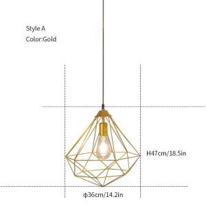 Diamond hanging light