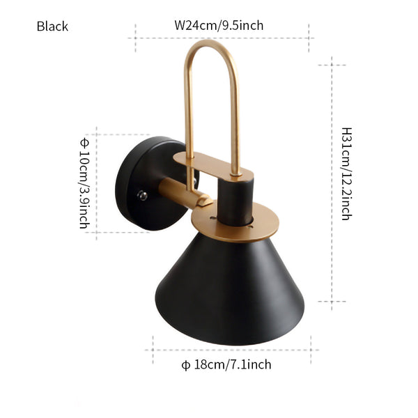Nordic metal wall sconce
