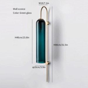 Glass wall sconce/pendant lamp