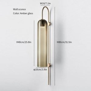 Glass wall sconce/pendant lamp