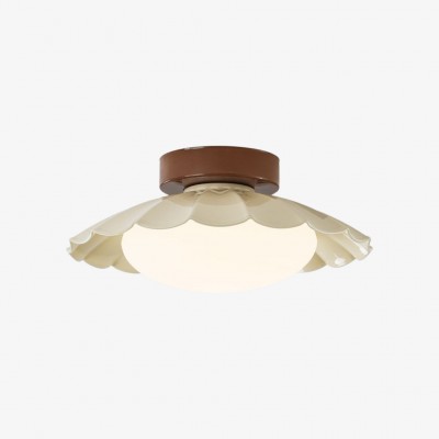 Pluvoria Minimalist Scalloped Clouds Ceiling Light - Modern Design Flush Mount for...