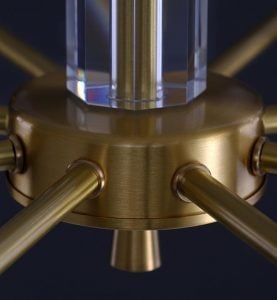 Brass chandelier