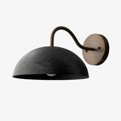 Curva Curved Dome Shade Wall Sconce – Mid-Century Modern Versatile Indoor Lighting K1542