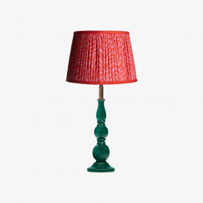 Grainora Wooden Base Fabric Shade Table Lamp - Modern Style for Living Room and Bedroom...
