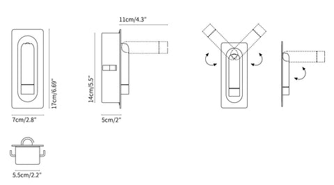Led tube Wall sconce