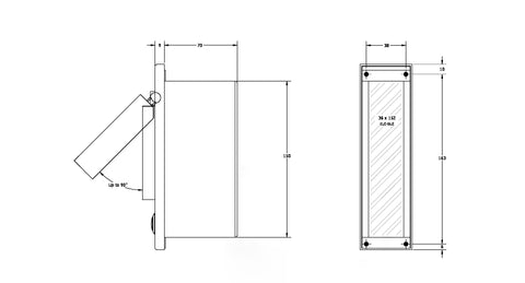 Embedded Bedside Wall Light