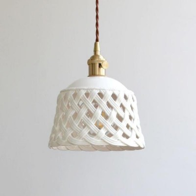 Openwork ceramic lamp