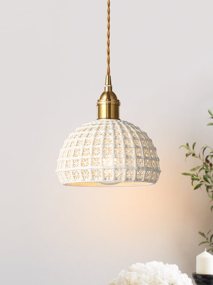 Modern ceramic pendant